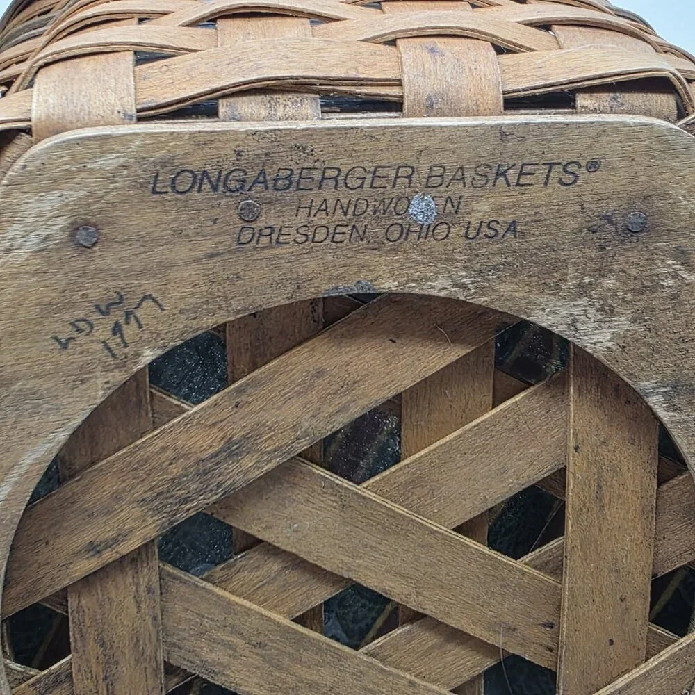Vintage Longaberger 1997 Christmas Snowflake Basket Liner Protector USA Holiday